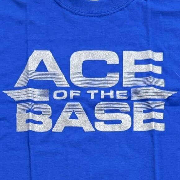 US Air Force USAF “Ace Of The Base” Blue Tee T-Shirt - Size Medium M - NEW! - Picture 3 of 5